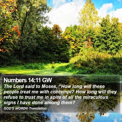 Numbers 14:11 GW Bible Verse Image
