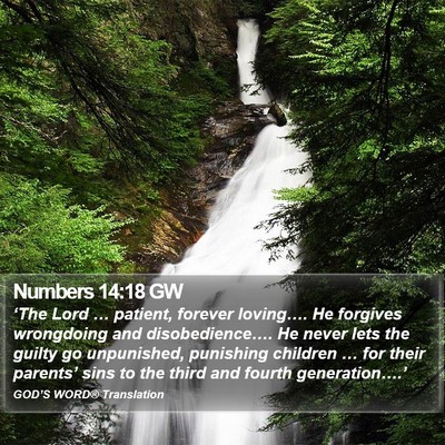 Numbers 14:18 GW Bible Verse Image