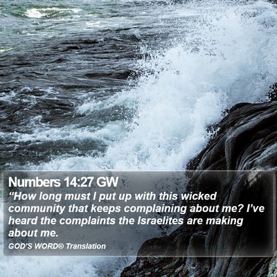 Numbers 14:27 GW Bible Verse Image