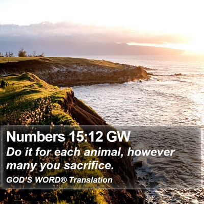Numbers 15:12 GW Bible Verse Image