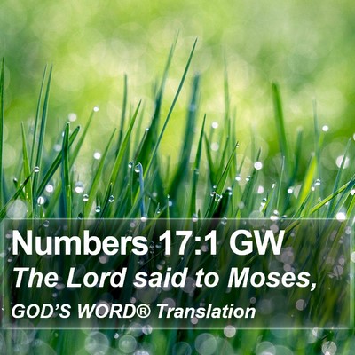 Numbers 17:1 GW Bible Verse Image