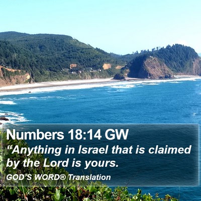 Numbers 18:14 GW Bible Verse Image