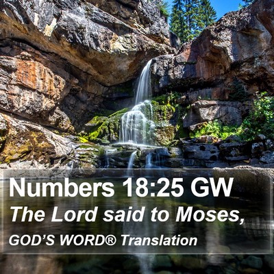 Numbers 18:25 GW Bible Verse Image