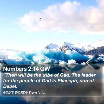 Numbers 2:14 GW Bible Verse Image