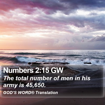 Numbers 2:15 GW Bible Verse Image