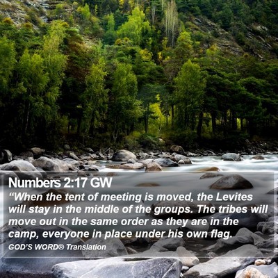 Numbers 2:17 GW Bible Verse Image