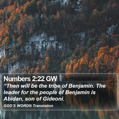 Numbers 2:22 GW Bible Verse Image