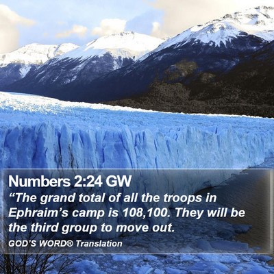 Numbers 2:24 GW Bible Verse Image
