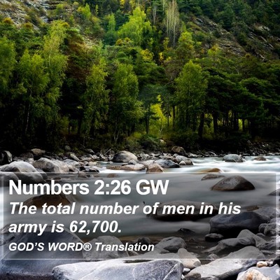 Numbers 2:26 GW Bible Verse Image