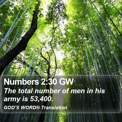 Numbers 2:30 GW Bible Verse Image