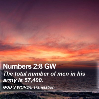 Numbers 2:8 GW Bible Verse Image