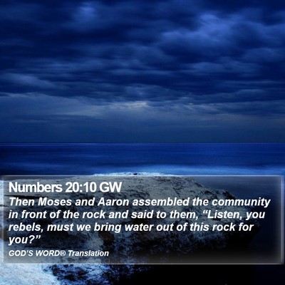 Numbers 20:10 GW Bible Verse Image