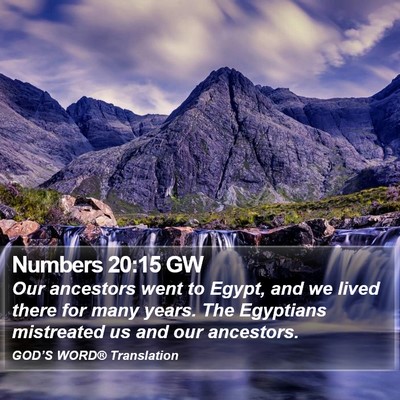 Numbers 20:15 GW Bible Verse Image