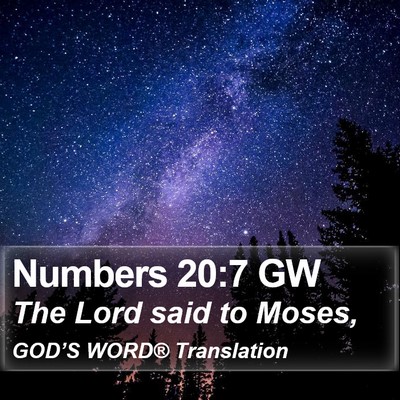 Numbers 20:7 GW Bible Verse Image