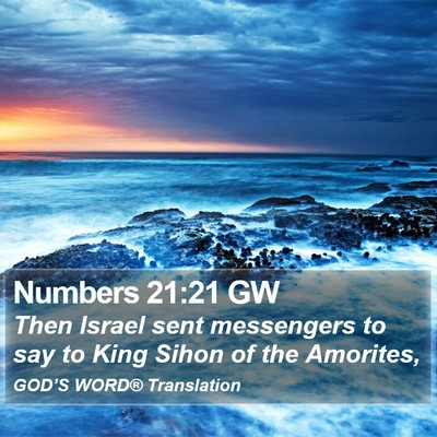 Numbers 21:21 GW Bible Verse Image