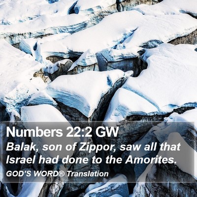 Numbers 22:2 GW Bible Verse Image