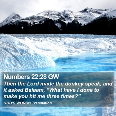 Numbers 22:28 GW Bible Verse Image