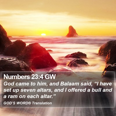 Numbers 23:4 GW Bible Verse Image