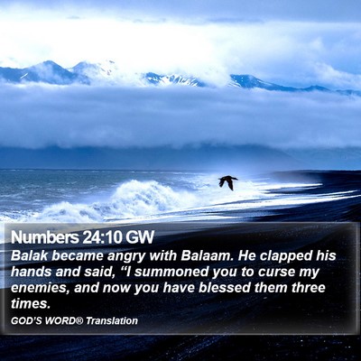 Numbers 24:10 GW Bible Verse Image