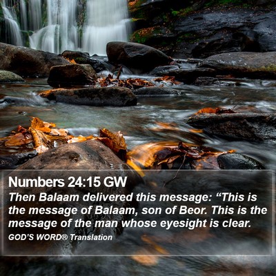 Numbers 24:15 GW Bible Verse Image