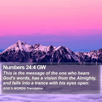 Numbers 24:4 GW Bible Verse Image
