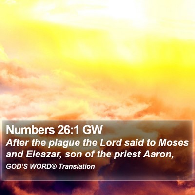 Numbers 26:1 GW Bible Verse Image