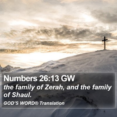 Numbers 26:13 GW Bible Verse Image