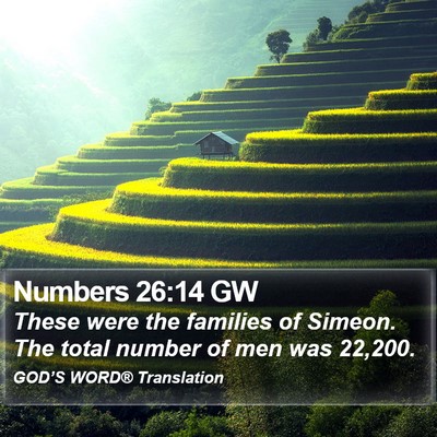 Numbers 26:14 GW Bible Verse Image