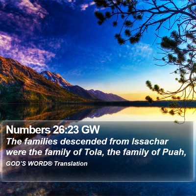 Numbers 26:23 GW Bible Verse Image