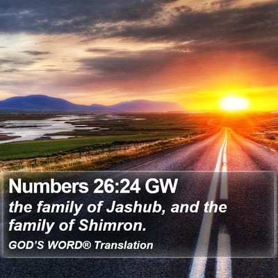 Numbers 26:24 GW Bible Verse Image