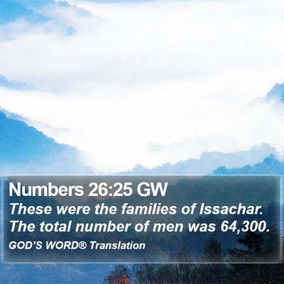 Numbers 26:25 GW Bible Verse Image