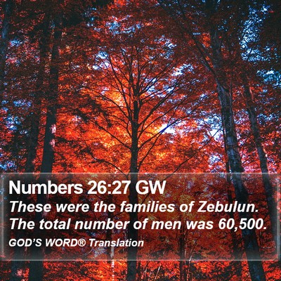 Numbers 26:27 GW Bible Verse Image
