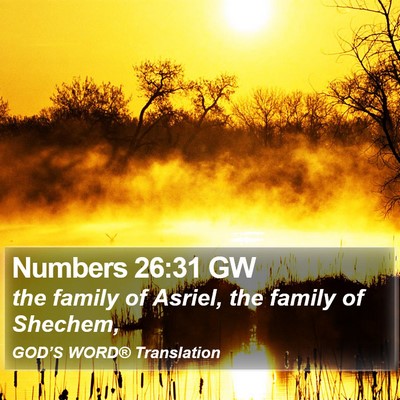 Numbers 26:31 GW Bible Verse Image