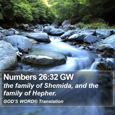 Numbers 26:32 GW Bible Verse Image