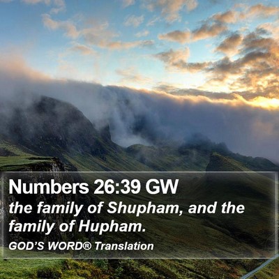 Numbers 26:39 GW Bible Verse Image