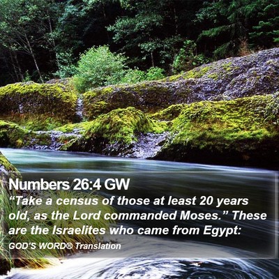 Numbers 26:4 GW Bible Verse Image