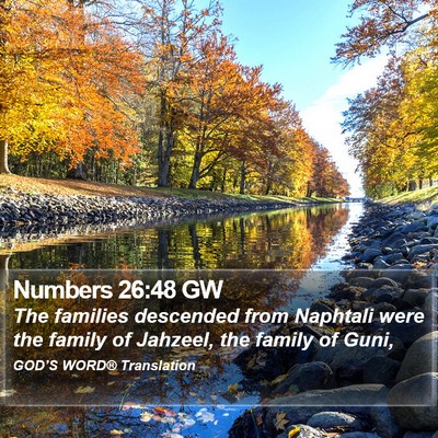 Numbers 26:48 GW Bible Verse Image