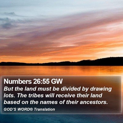 Numbers 26:55 GW Bible Verse Image