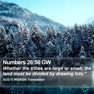 Numbers 26:56 GW Bible Verse Image
