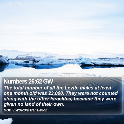 Numbers 26:62 GW Bible Verse Image