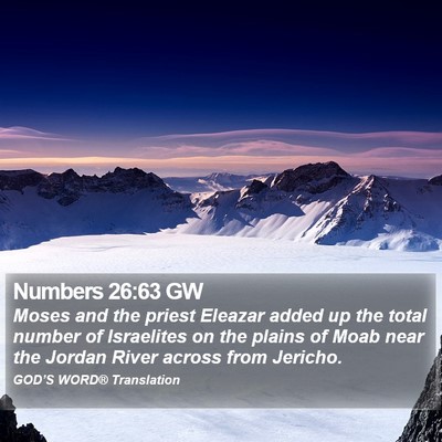 Numbers 26:63 GW Bible Verse Image