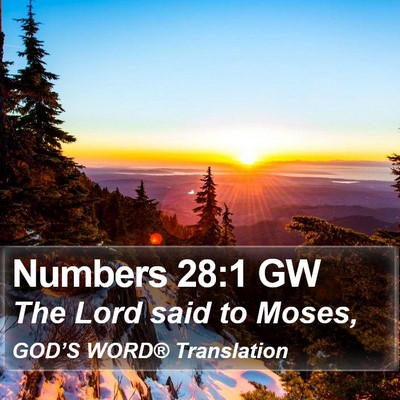Numbers 28:1 GW Bible Verse Image