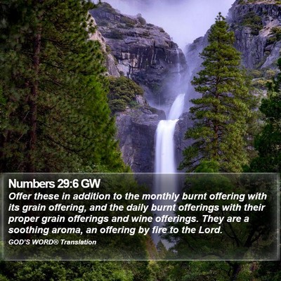 Numbers 29:6 GW Bible Verse Image