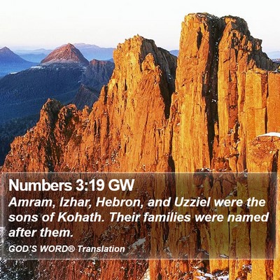 Numbers 3:19 GW Bible Verse Image