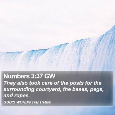 Numbers 3:37 GW Bible Verse Image