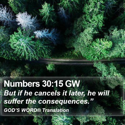 Numbers 30:15 GW Bible Verse Image