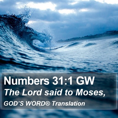 Numbers 31:1 GW Bible Verse Image