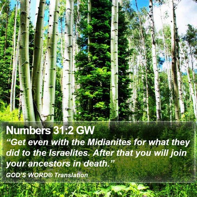 Numbers 31:2 GW Bible Verse Image