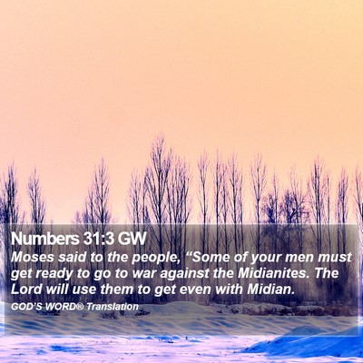 Numbers 31:3 GW Bible Verse Image