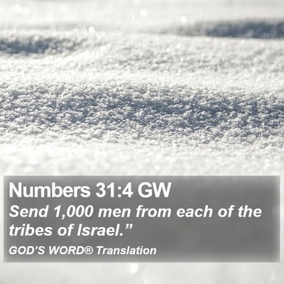 Numbers 31:4 GW Bible Verse Image